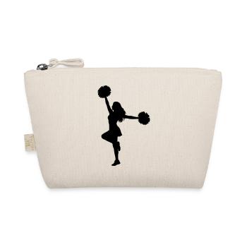 Silhouette de pom-pom girl avec pompons - Trousse biologique - nature - Devant