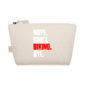 Nope can't biking bike mountain bike downhill - Organic Pouch - nature - Front
