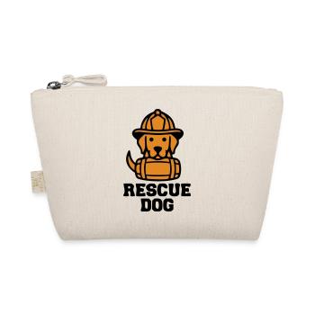Rescue Dog Rettungshund Icon - Bio-Täschchen - Natur - Vorne