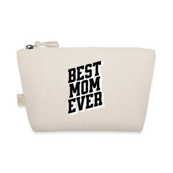 Meilleure Maman Typographie 3D Audacieuse de tous les temps - Trousse biologique - nature - Devant