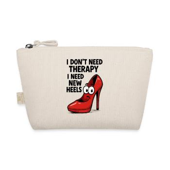High Heels Therapy Cartoon: Comic Schuhe mit Spruc - Bio-Täschchen - Natur - Vorne