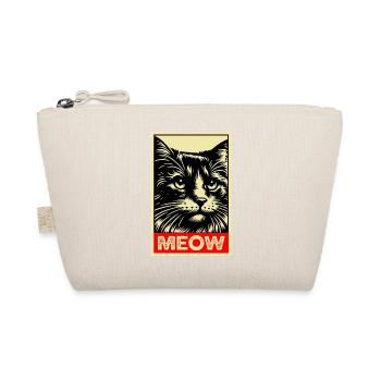 Meow Cat Retro Poster Cats Gift - Organic Pouch - nature - Front