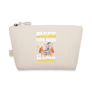 Bless This Mess With Magic Hexe Coffee Broom - Organic Pouch - nature - Front