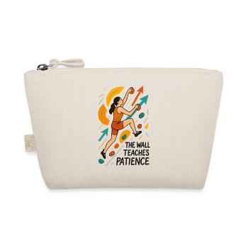Bouldering Women Motivation - Abstract Art - Organic Pouch - nature - Front