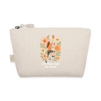She blooms where she climbs - Bouldern & Blumen - Bio-Täschchen - Natur - Vorne