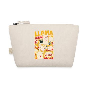 Llama Drama – No Prob-Llama Comic - Bio-Täschchen - Natur - Vorne