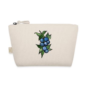 Blaubeer-Aquarellcluster - Bio-Täschchen - Natur - Vorne