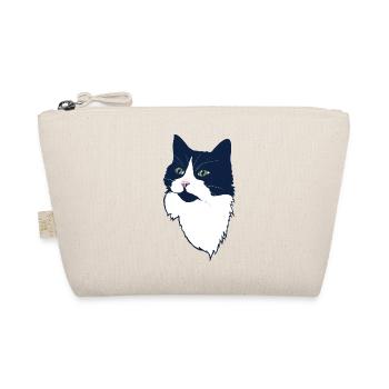 Mitternachts-Tuxedo-Katzenporträt - Bio-Täschchen - Natur - Vorne