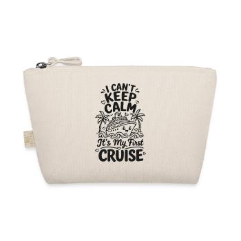 I Can't Keep Calm It's My First Cruise - Bio-Täschchen - Natur - Vorne