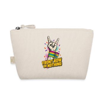 Front Row or Nothing – Rock Pride Handzeichen - Bio-Täschchen - Natur - Vorne