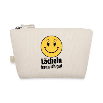 Lächeln kann ich gut - Bio-Täschchen - Natur - Vorne