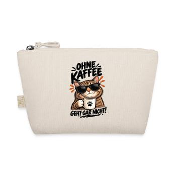 Katzencool Kaffee mit Sonnenbrille - Bio-Täschchen - Natur - Vorne