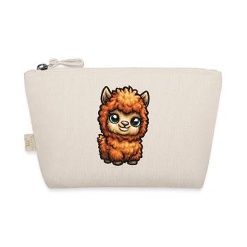 Fluffige Alpaka - Bio-Täschchen - Natur - Vorne