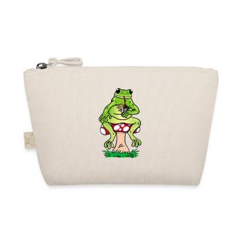 Frosch und Cocktail - Bio-Täschchen - Natur - Vorne