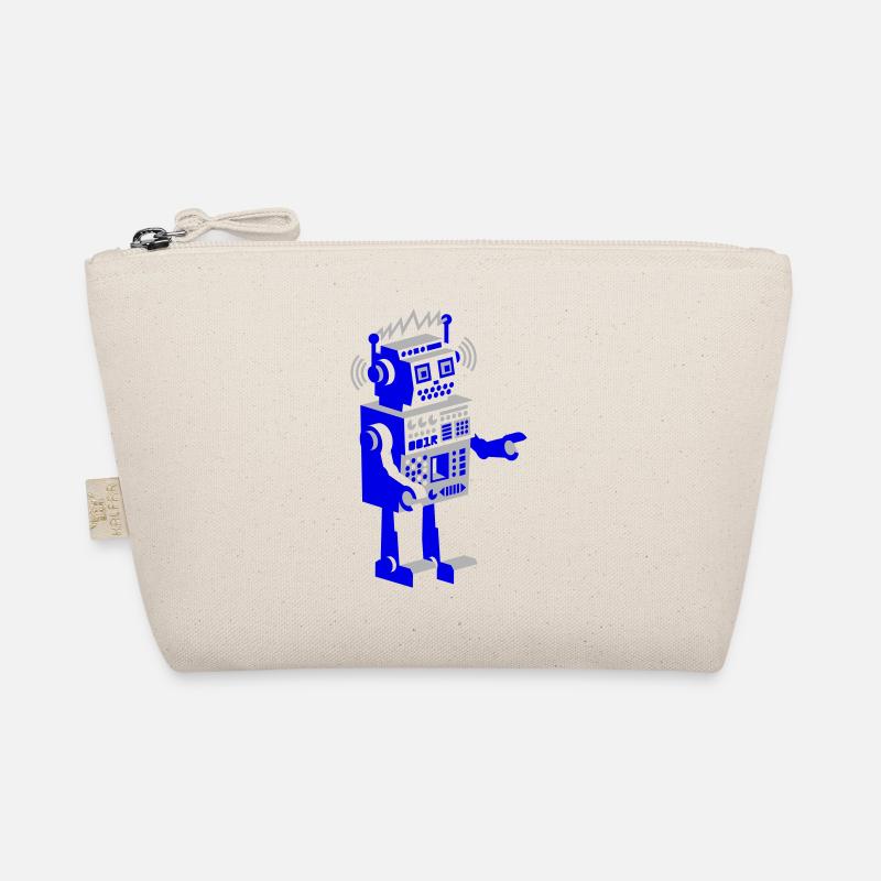 roboter retro robot - Organic Pouch - nature