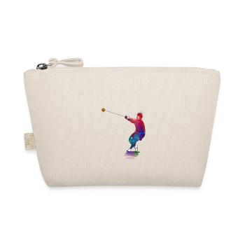 hammer throw sport art - Organic Pouch - nature - Front