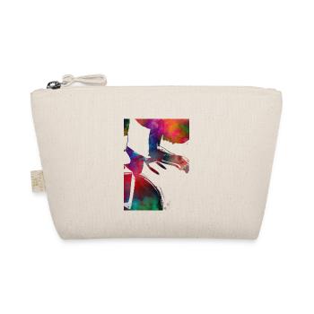 cycling sport art - Organic Pouch - nature - Front