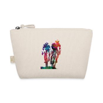 Two cyclers sport art - Organic Pouch - nature - Front