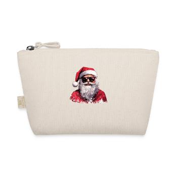 Cool Santa Claus with Sunglasses Gift - Organic Pouch - nature - Front