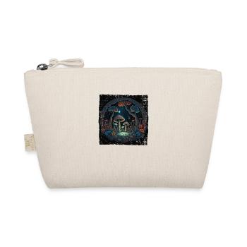 Pilze Aquarell und Watercolor Boho Malerei - Bio-Täschchen - Natur - Vorne
