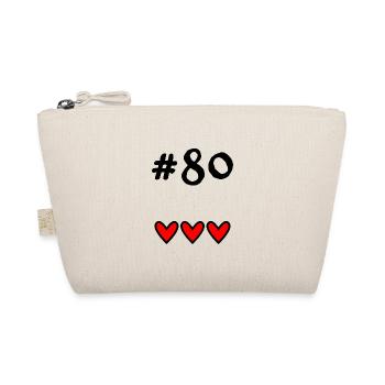 80 YEARS. 80TH ANNIVERSARY. BIRTHDAY 80 YEARS. 80 - Organic Pouch - nature - Front