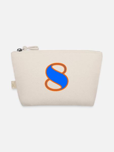 8 YEARS. 8TH ANNIVERSARY. BIRTHDAY 8 YEARS. 8 - Organic Pouch - nature - Front
