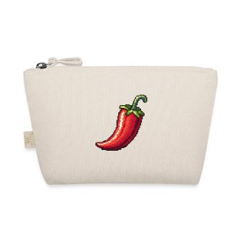 Chili Pixel Symbol - Bio-Täschchen - Natur - Vorne