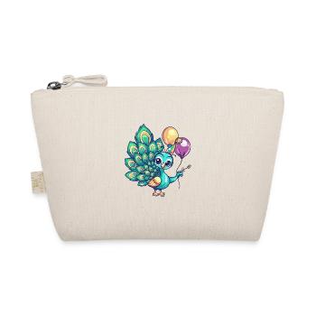 paon oiseau anniversaire bébé - Trousse biologique - nature - Devant