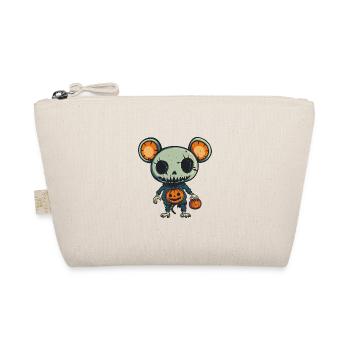 Mouse Halloween Comic Funny - Organic Pouch - nature - Front