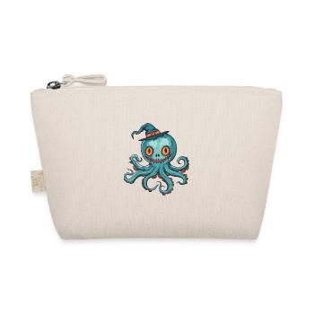 Oktopus Halloween Comic Lustig - Bio-Täschchen - Natur - Vorne