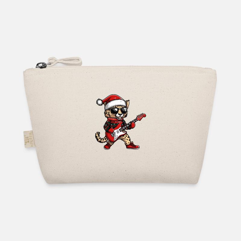 Cheetah Christmas Rocker Guitar Organic Pouch