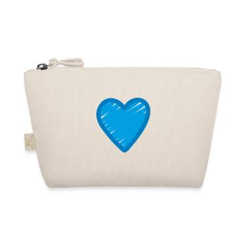 Blue Heart Icon - Organic Pouch - nature - Front