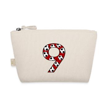 9th Birthday Football Red - Organic Pouch - nature - Front