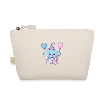 Jellyfish Birthday Baby - Organic Pouch - nature - Front