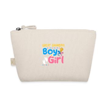 Pink or Blue Great-Grandpa Loves You Best - Organic Pouch - nature - Front