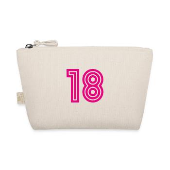 18. 18 YEARS OLD. 18th ANNIVERSARY. BIRTHDAY 18 YEARS. - Organic Pouch - nature - Front