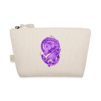 Lucky Horse Shoe and Flowers - Organic Pouch - nature - Front