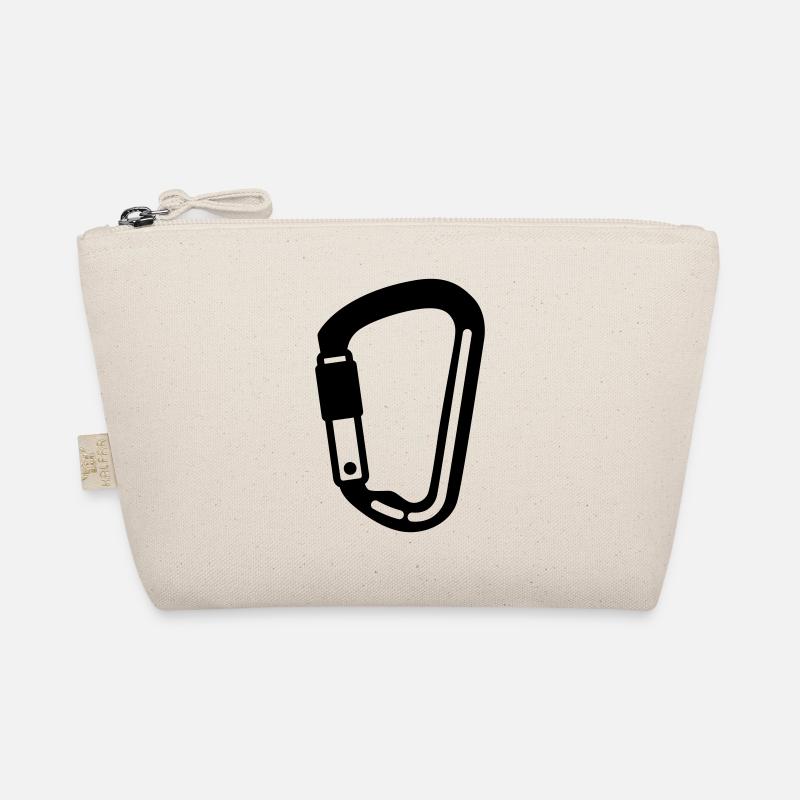 Kletterausrüstung Karabiner - Bio-Täschchen - Natur
