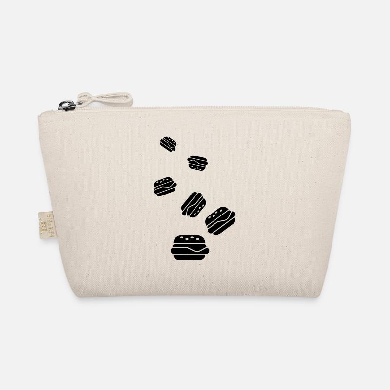 Burger Icon Silhouette Organic Pouch
