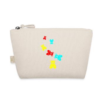 Teddy bear bear - Organic Pouch - nature - Front