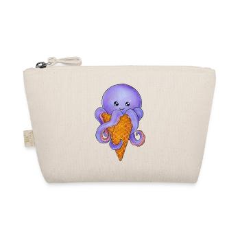 Summertime Sommer Oktopus Krake in Eistüte - Bio-Täschchen - Natur - Vorne