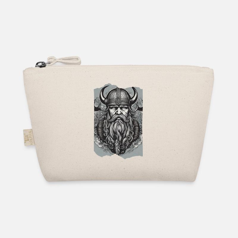 Nordic Valor, Barthörner Helm Wikingercharakter Bio-Täschchen