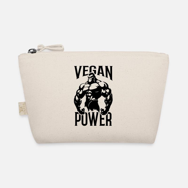 Gorilla Vegan Power - Bio-Täschchen - Natur