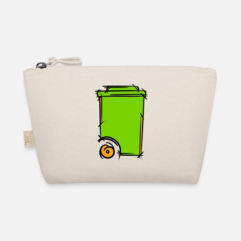 Mülltonne Illustration. Müllmann. Abfallwirtschaft Bio-Täschchen