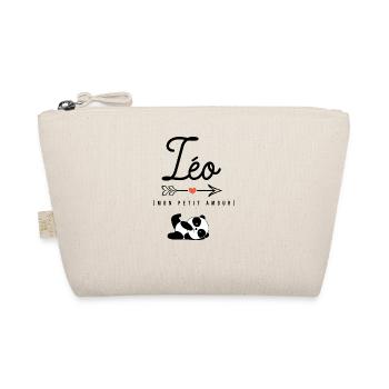 Prénom Léo idée cadeau noel naissance anniversaire - Trousse biologique - nature - Devant