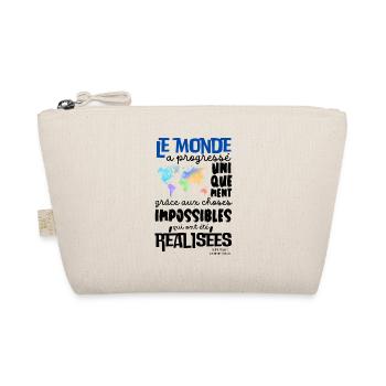 Citation Positive Le Monde a progressé - Trousse biologique - nature - Devant