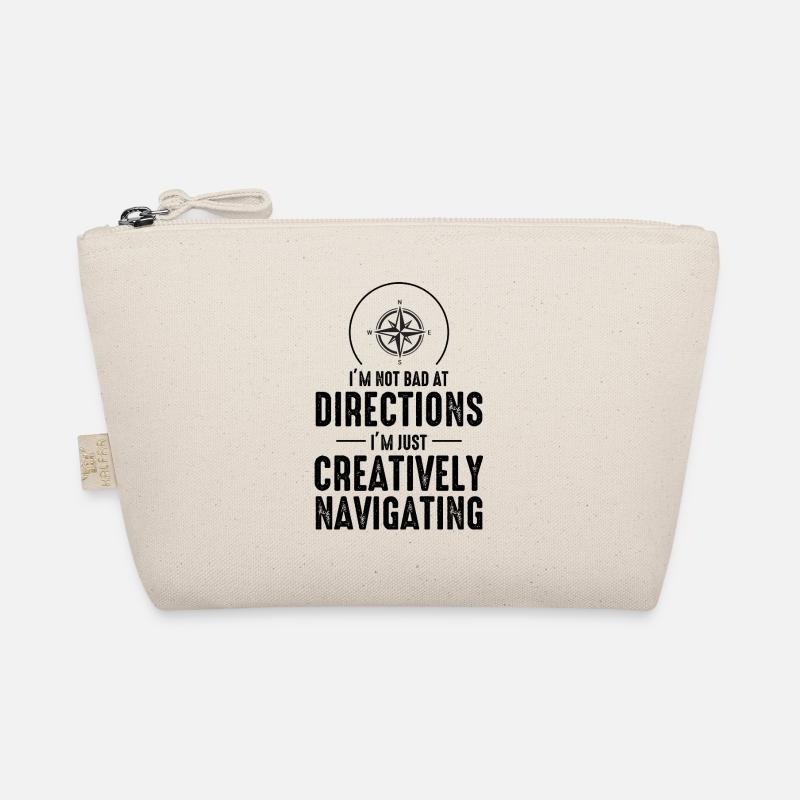 Creatively Navigating Directions GIS Humor Compass Organic Pouch