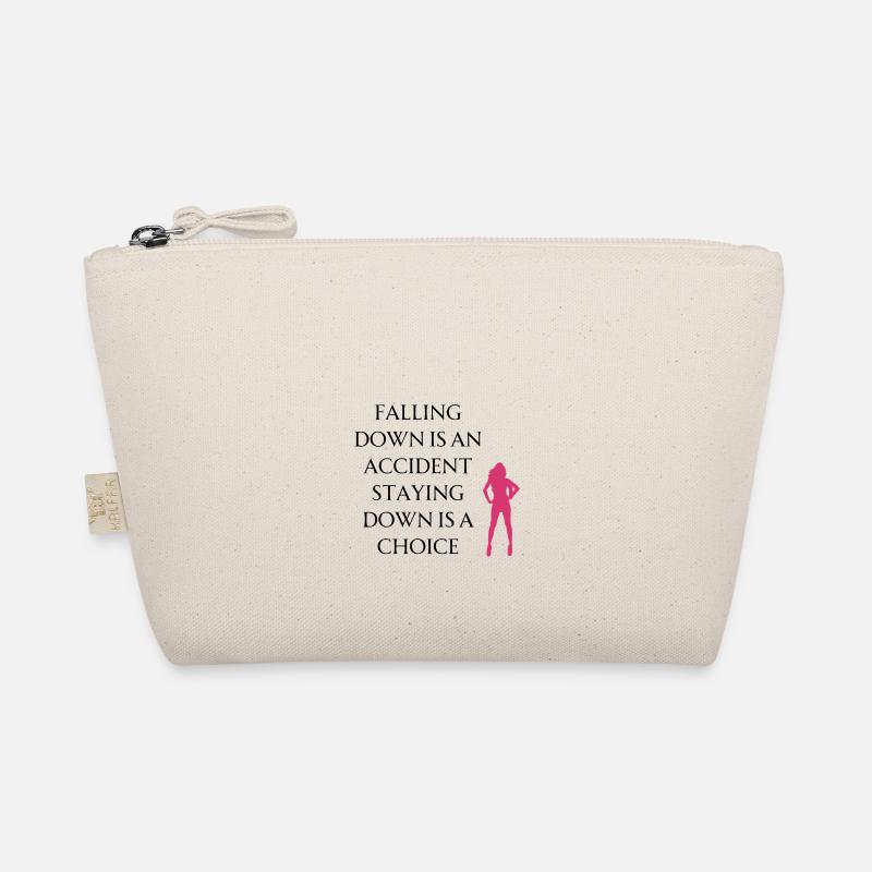 Motivation Statement - Falling down is an accident Bio-Täschchen