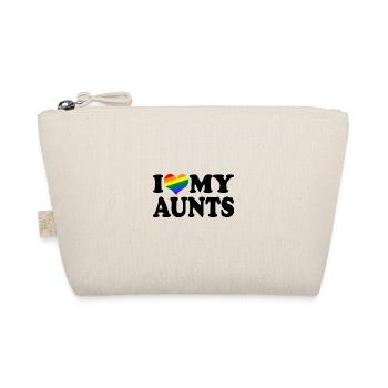 I love my aunts - Bio-Täschchen - Natur - Vorne
