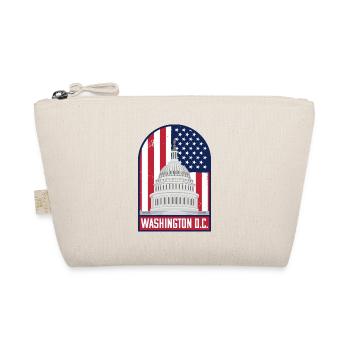 Washington D.C. With Flag - American Travel - Organic Pouch - nature - Front